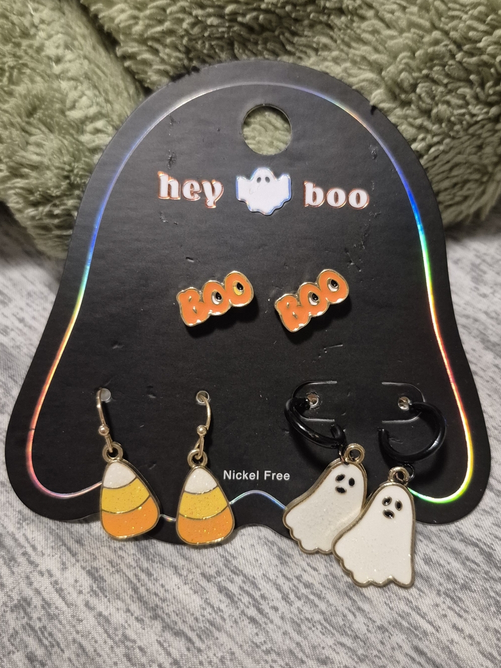Hey Boo Halloween Earrings